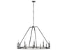 Landen 48-Inch 12-Light Smith Steel Chandelier