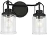 Anders 2-Light Midnight Black Vanity Light