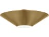 Echo LED Flush Mount Sconce Burnished Brass