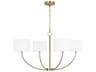 Chandelier Sawyer 4 Light Burnished Brass