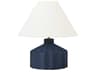 Table Lamp Veneto Matte Medium Blue Wash Ceramic
