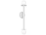 Two Light Wall Sconce Nodes Matte White