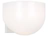 Cheverny 1 Light Wall Sconce Matte White Milk Glass