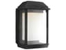 McHenry Textured Black Warm Dim LED Outdoor Wall Lantern