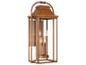 Outdoor Wall Lantern Wellsworth Natural Copper 4-Light