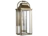 Wellsworth 4 Light Outdoor Wall Lantern Painted Distressed Brass