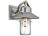 Outdoor Wall Lantern Boynton Painted Brushed Steel Seeded Glass