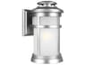 Newport 1 Light Outdoor Wall Lantern in Painted Brushed Steel