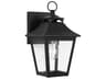 1 Light Outdoor Wall Sconce Galena Textured Black