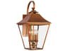 Galena Outdoor Wall Lantern Natural Copper