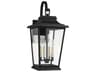 Outdoor Wall Lantern Warren Large Textured Black 4-Light