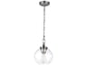 Tabby 1-Light Polished Nickel Globe Mini Pendant