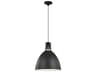 Brynne Matte Black 14-Inch Contemporary LED Dome Pendant