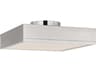 Dupont Polished Nickel Silver Semi Flush Mount