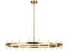 Silas Burnished Brass Round Chandelier