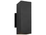 Outdoor Wall Light Pohl Textured Black 2-Light