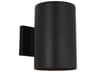 Outdoor Cylinders 1-Light Outdoor Wall Lantern Textured Black