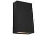 Kakudo Large LED Outdoor Wall Sconce Textured Black