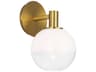 Torian 1-Light Burnished Brass Wall Sconce