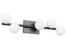 Altair 5 Light Vanity Light Aged Iron Milk Glass