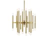 Beckham Modern 24 Light Multi Tier Chandelier Burnished Brass