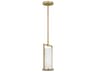 Sherwood 1-Light Coastal Gild Gold Cylinder Mini Pendant