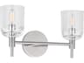 Hartley 1-Light Polished Nickel Vanity Light