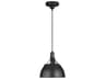 Logan Small Aged Iron Pendant Light
