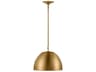 Robbie Burnished Brass Industrial Dome Pendant