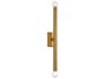 Beckham Modern Double Wall Sconce Burnished Brass
