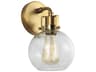 Clara Wall Sconce in Burnished Brass