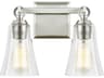Monterro Two Light Vanity In Satin Nickel