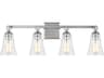 Monterro Four Light Vanity Fixture in Chrome