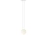 Circus Solo 1-Light White Globe Mini Pendant