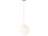 Circus Solo 1-Light Black White Globe Pendant