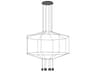 Wireflow 8-Light Black Geometric Pendant