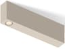 Offset 1-Light Off White Linear Flush Mount