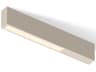 Offset 1-Light Off White Linear Flush Mount