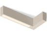Offset 1-Light Off White Geometric Linear Flush Mount