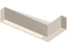 Offset 1-Light Off White Geometric Linear Flush Mount