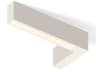 Offset 1-Light Warm White Geometric Linear Flush Mount