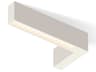 Offset 1-Light Warm White Geometric Linear Flush Mount
