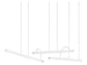 Halo Lineal 3-Light White Linear Island Pendant