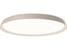 Bigger 1-Light Off White Round Flush Mount