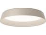 Bigger 1-Light Off White Round Flush Mount
