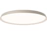 Bigger 1-Light Off White Round Flush Mount