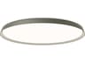 Bigger 1-Light Gray Round Flush Mount