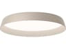 Bigger 1-Light Off White Round Flush Mount