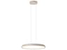 Bigger 1-Light Off White Round Pendant