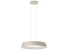 Bigger 1-Light Off White Round Pendant